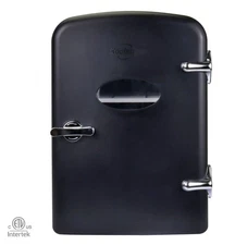 Koolatron 4L Retro Portable Mini Fridge 12V DC 110V 6 Can Cooler Black