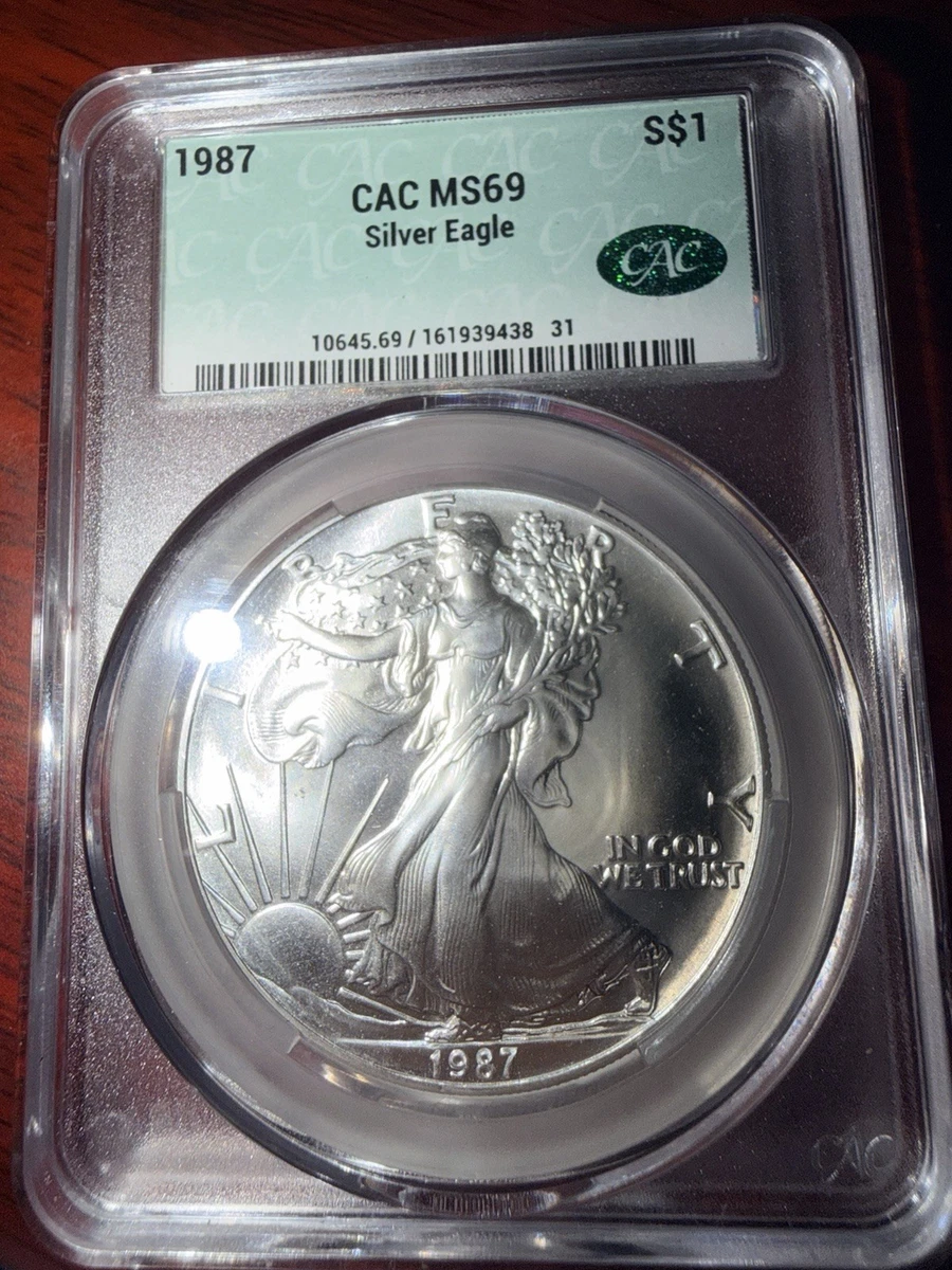 1987 MS 69 Graded American Eagle Silver Bullion Coins for sale | eBay
