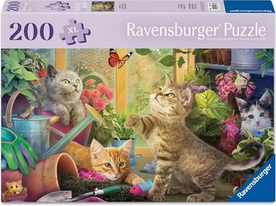 Ravensburger Puzzle 12001735 - Verspielte Kätzchen - 200 Teile Katzen-Puzzle für