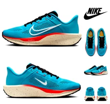 NIKE Quest 6 Road Running Shoe Sneaker Mens 13 Baltic Blue Bright Crimson White