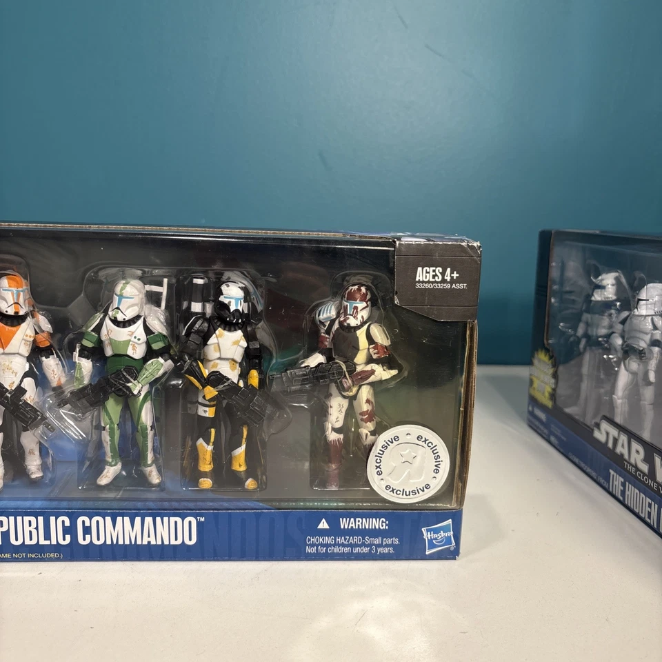 Juego de figuras de acción Star Wars Republic Commando Delta Squad 3,75" Toys R Us 2011 Foto 4 de 4