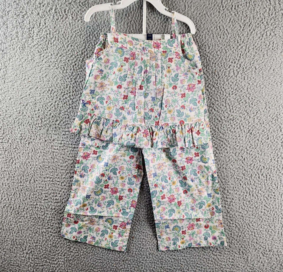 Conjunto Top y Pantalones Polo Ralph Lauren Floral Batista Niñas 6 Multicolor Sin Mangas Foto 2 de 4