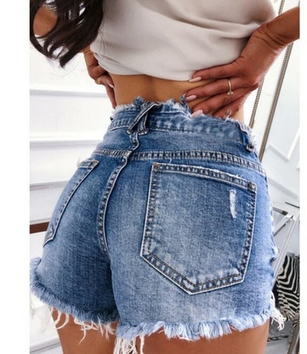 Plus size Ladies Leisure Denim Shorts 