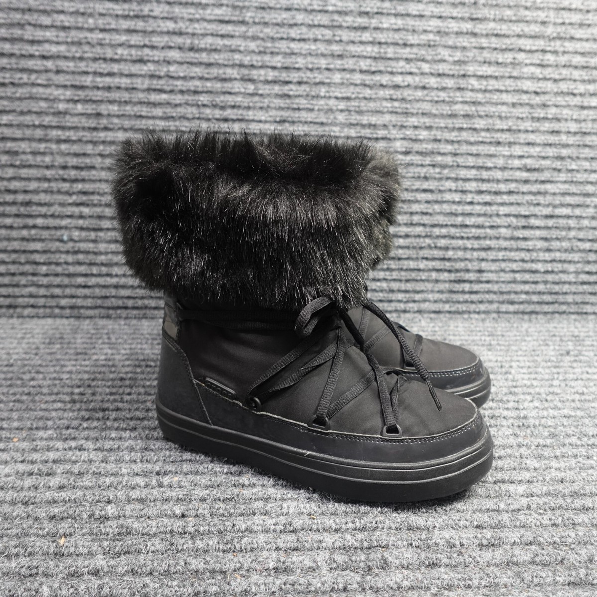 Crocs Boots Womens Black LodgePoint Winter Snow Boots 203423