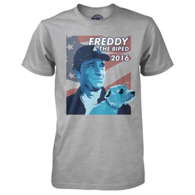 Mike Rowe T-shirt M Gray Solid Cotton USA Made Freddy & The Biped