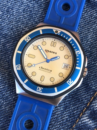 Diver Mares Chroma Professional Thurgau Military Rare Watch Vintage - Foto 6 di 9