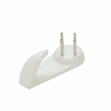 Heavy Duty Picture Hanging Hooks - Strong White Wall Hooks with Nail Fixing