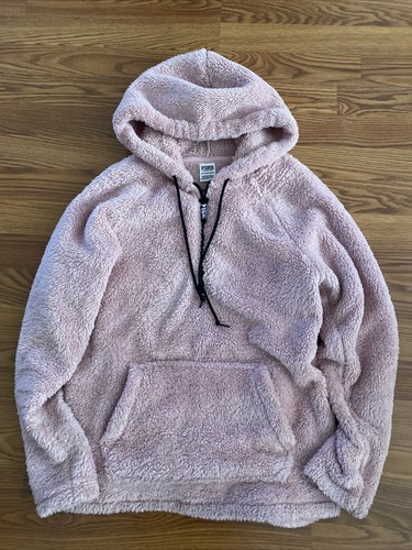 Victoria Secret Pink Teddy Fur Hoodie 