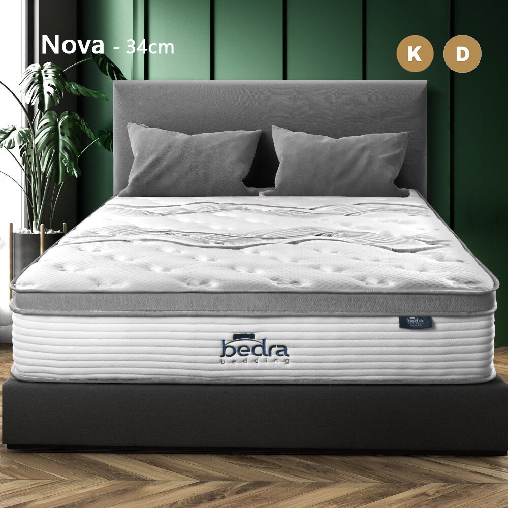 Bedra Mattress Queen Double King Single Medium Firm EuroTop Bed Spring Latex eBay