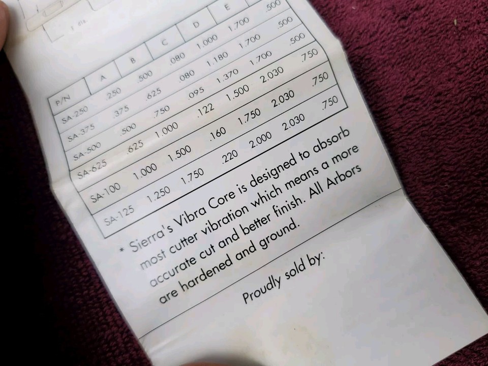 Sierra American MultiSystems SA3S Slitting/Slotting Arbor Set, 1/4