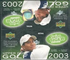 2003 Upper Deck Golf FACTORY SEALED Retail Box + Mem. Card - Tiger Woods?