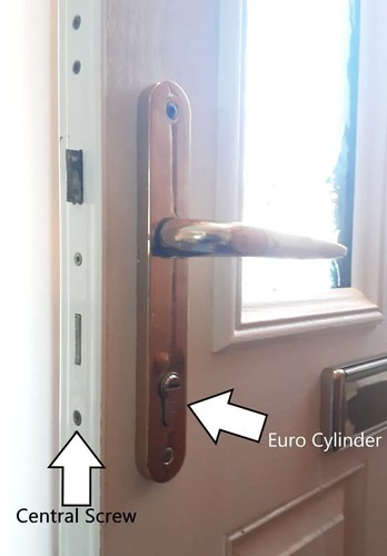 Eurozylinder Fass Türschloss UPVC PVC Holztüren Schlüssel & Daumendrehung SN & Messing - Bild 7 von 9
