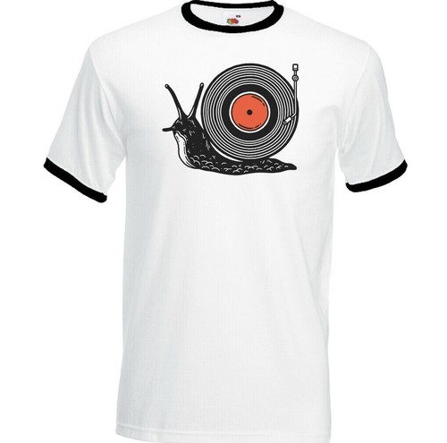 T-Shirt DJ Slug Vinyl Divertente DJing Decks Giradischi Technics Musica Dance - 第 12/22 張圖片