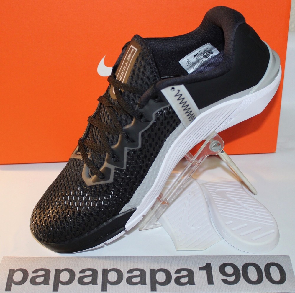 NIKE METCON 6 TR MEN 10 & 12/WOMEN 11.5 & 13.5  SHOES, BLACK/GRAY/WH, CK9388-010