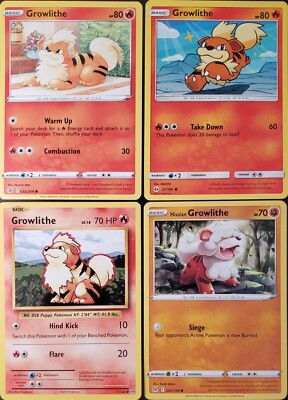(4x) GROWLITHE Pokemon Card Collection Set Deck Building FIRE DOG NEW | eBay (4x) GROWLITHE Pokemon Card Collection Set Deck Building FIRE DOG NEW | eBay