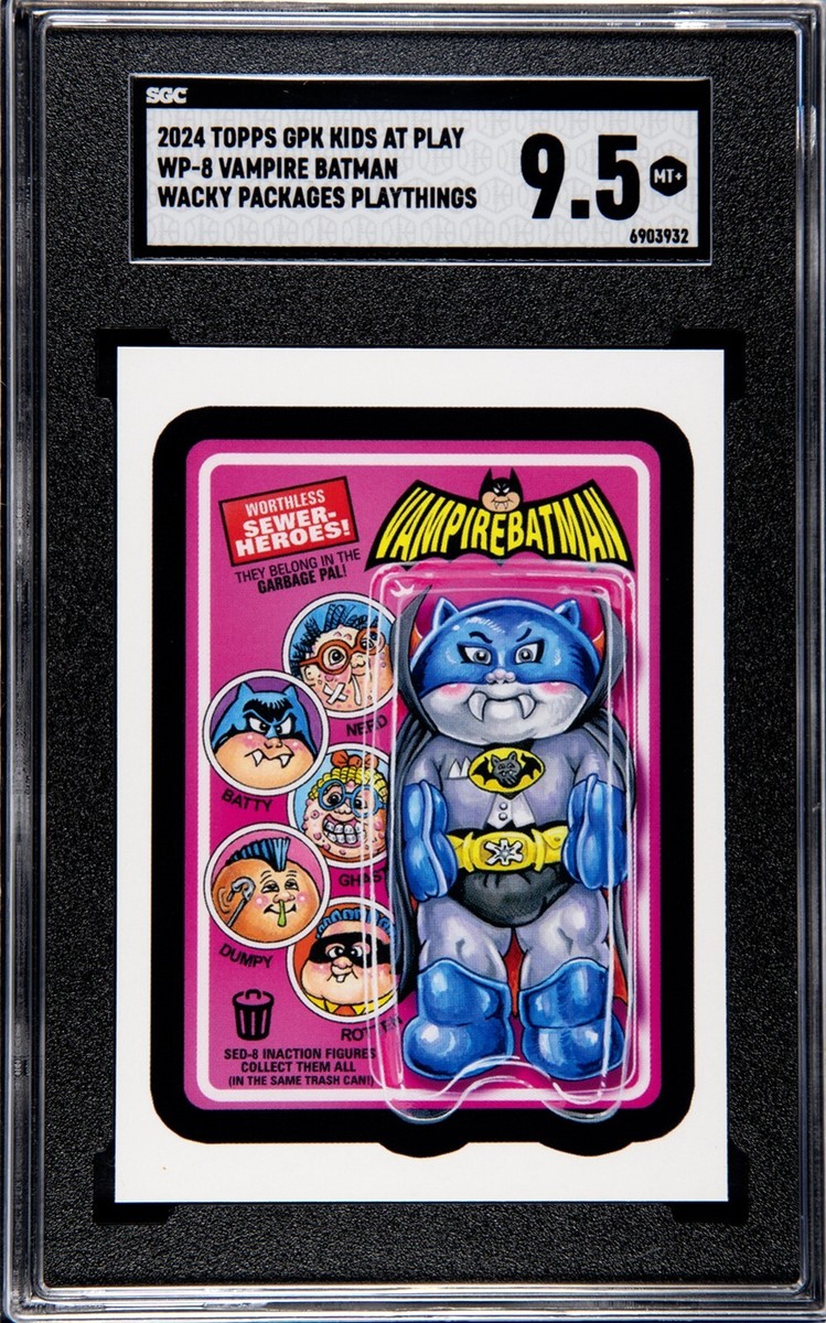 GPK Garbage Pail Kids VAMPIRE BATMAN Wacky Packages Graded SGC 9.5