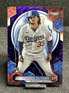 2023 Bowman’s Best Purple Refractor /250 JAMES OUTMAN RC #63 Los Angeles Dodgers