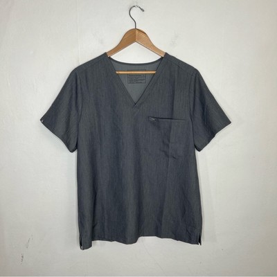 NWT Figs Catarina Gray One-Pocket Scrub Top  Size XL