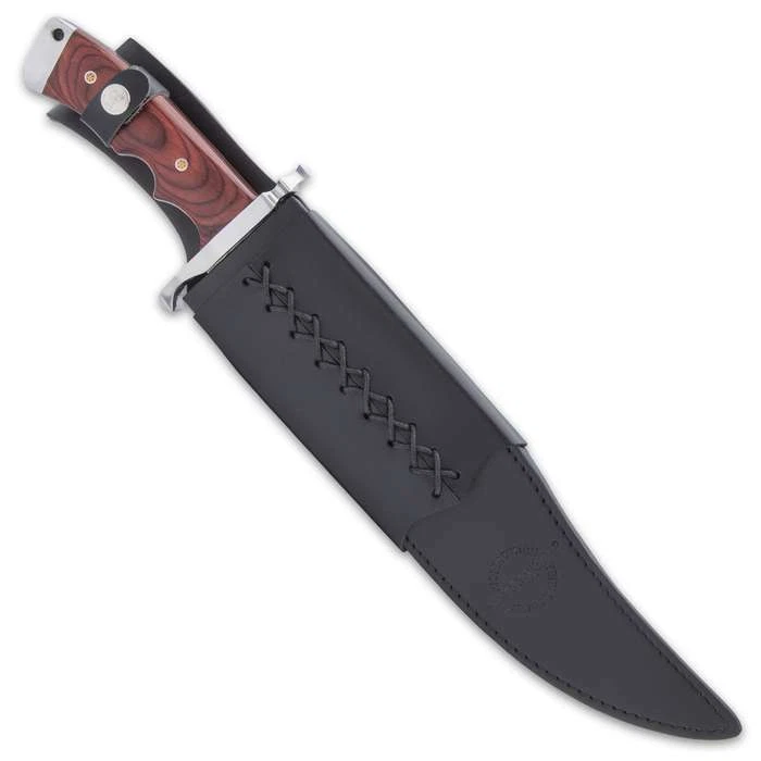 Cuchillo de hoja fija Machete Bowie 18" Gil Hibben madera madera caza supervivencia Foto 3 de 4