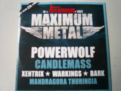 METAL HAMMER CD  POWERWOLF CANDLEMASS WARKINGS XENTRIX BARK MANDRAGORA THURINGIA