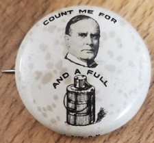 Count For Me And A Full Button William Mckinley