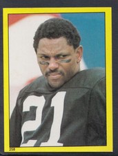 Topps 1982 American Football Sticker No 258 - Cliff Branch, Oakland (T185)