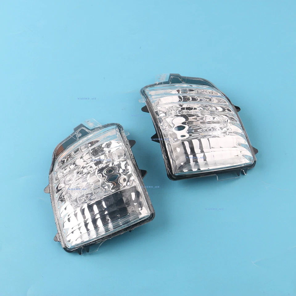 Qty2 RH & LH Door Mirror Turn Signal Lamps Corner Lens for Volvo XC90 2007-2014 - image 3 of 4