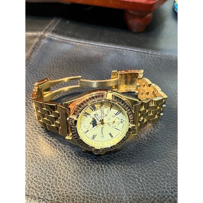 Vintage Stauer Calendar Gold Toned Wristwatch | eBay display picture 2