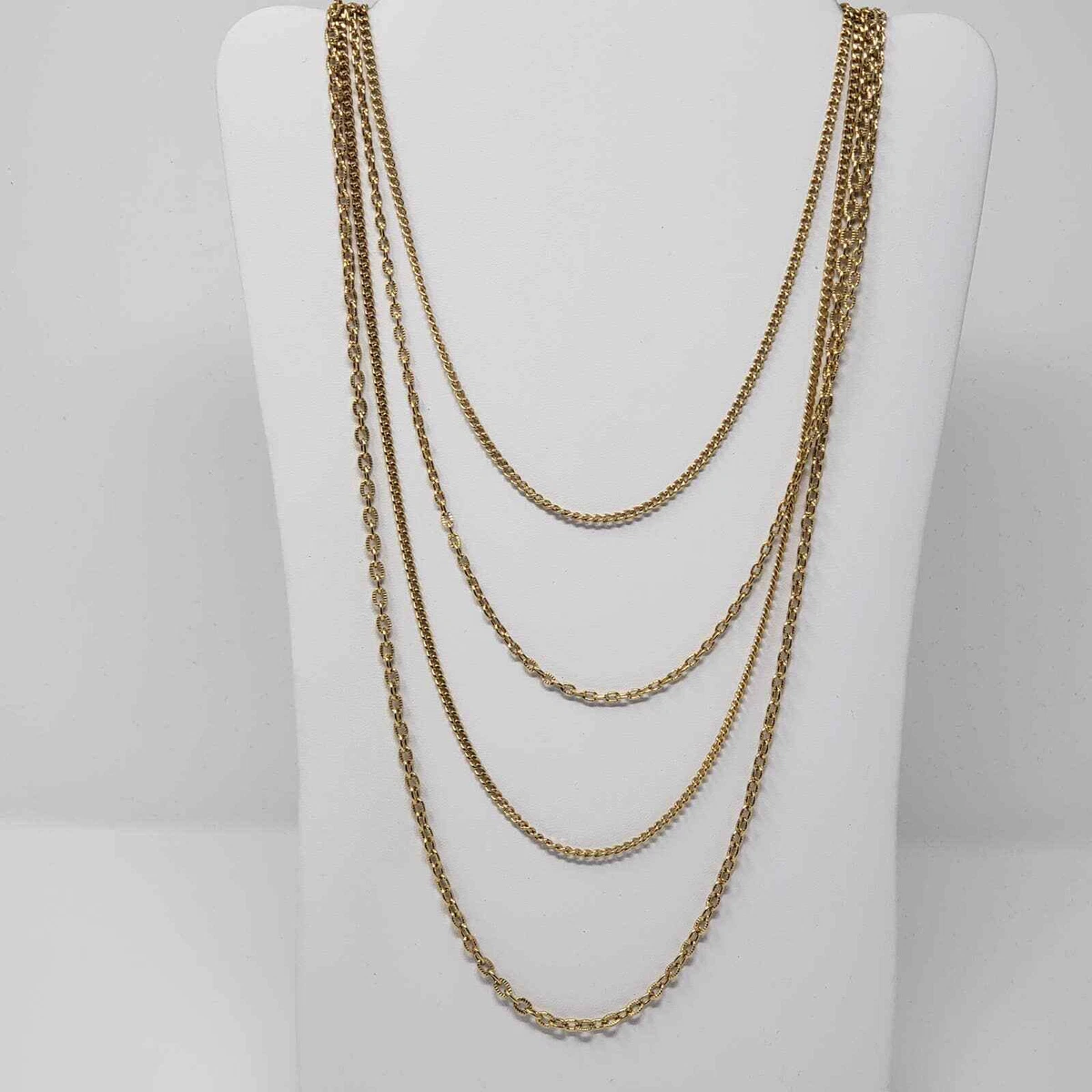 Gold multi 2024 chain necklace