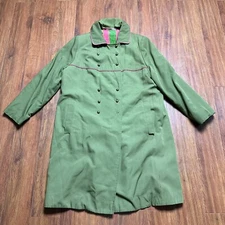 Vintage Women’s Green Pink Trim Coat Seventy Seven Original Styled by SMR USA