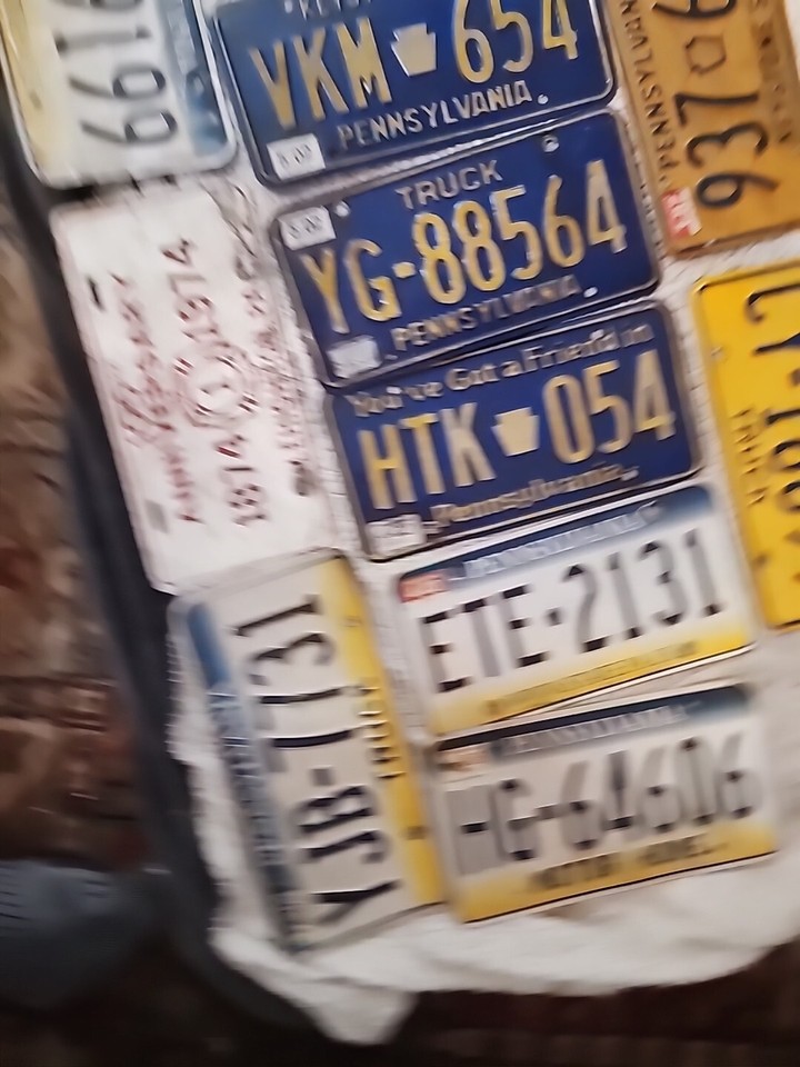 BULK WHOLESALE LOT 13 Vintage Expired PENNSYLVANIA LICENSE PLATES w