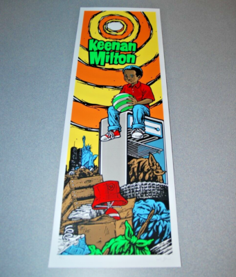Sean Cliver Keenan Milton Blind Skateboard Art Screen Print Poster