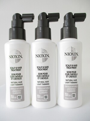Nioxin System 1 Scalp & Hair Treatment 3.38 oz (unboxed) 3 Pack