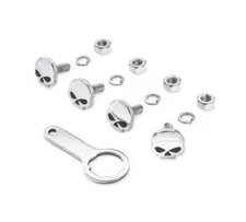 HARLEY-DAVIDSON  SKULL WILLIE G LICENCE Plate HARDWARE SOFTAIL TOURING