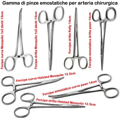 Set Di 3 Pinze Termostatiche Premium A 5 Curve Per Chirurgia E Odontoiatria - Bloccaggio Sicuro - Foto 6