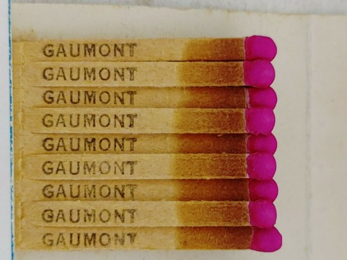 GAUMONT THEATER PRINTED MATCHES MATCHBOOK {91} - Picture 4 of 4