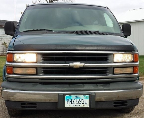 Light High Beam Kit, 96 23 Chevy Express GMC Savana, Keeps Low
