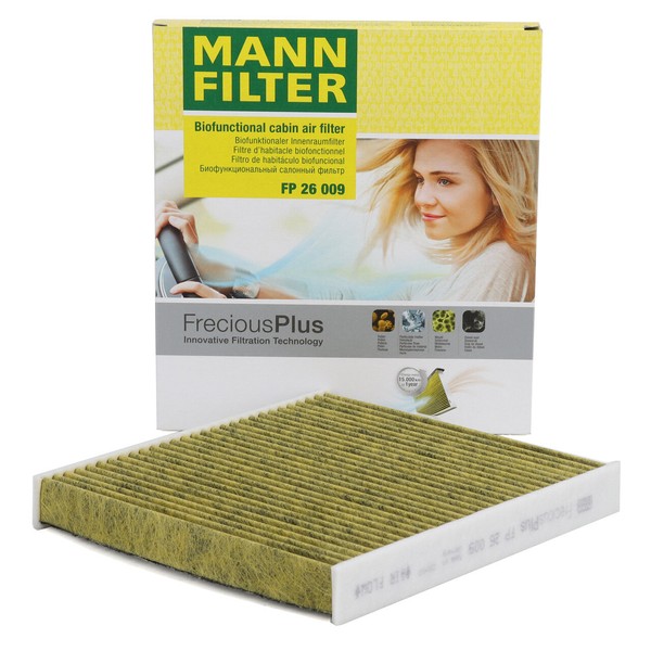Mann FP26009 Freciousplus Innenraumfilter FüR VW Golf 7 8 Passat B8 Audi A3 Q3-image