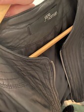 Jane Norman Black Short Lather Jacket Woman Size 8/10