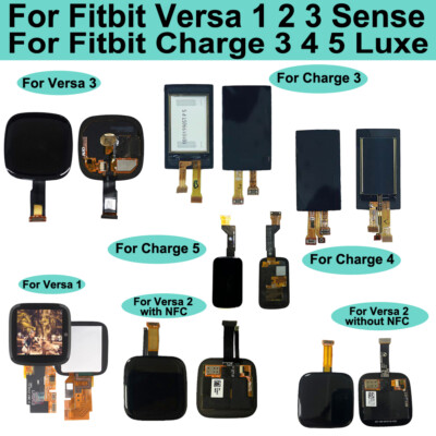 Fitbit Sense Versa Sense Charge Luxe LCD Screen Display  Replacement