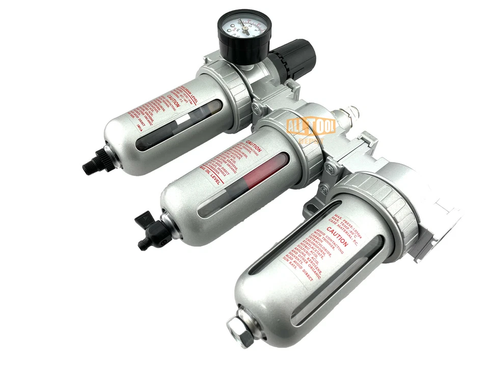 1/4" Compressed Air Filter Regulator/Desiccant Dryer/Coalescing Filter Auto - Image 3 of 4