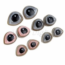 10Pcs Plastic Eyelashes Doll Eyes Accessories For Bear Plush Toys Snap Washers