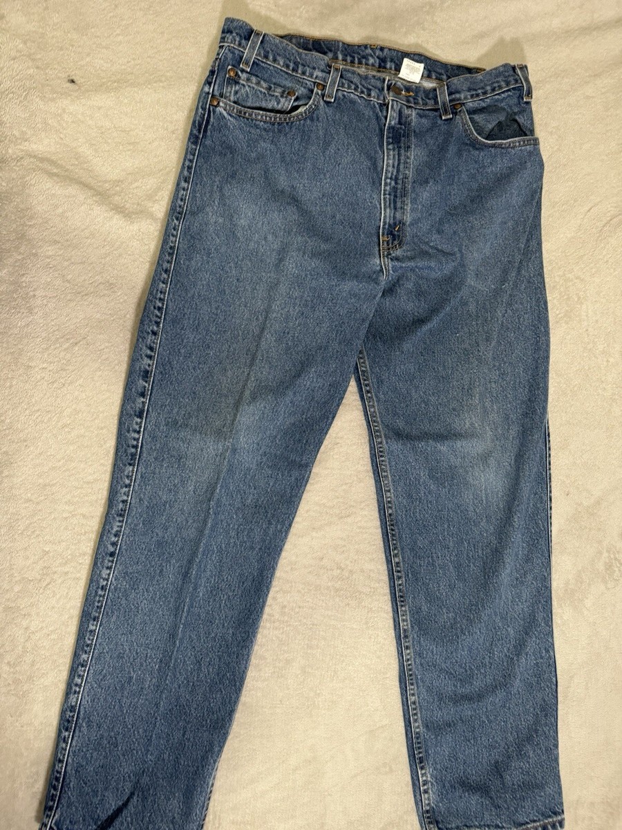 Vintage Levis 540 Jeans Men 36x30 Blue Relaxed Fit Brown Tab 90s