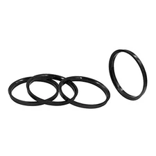  Set of 4 Hub Centric Ring 108mm OD to 77.80mm Hub ID, 108.00mm Black