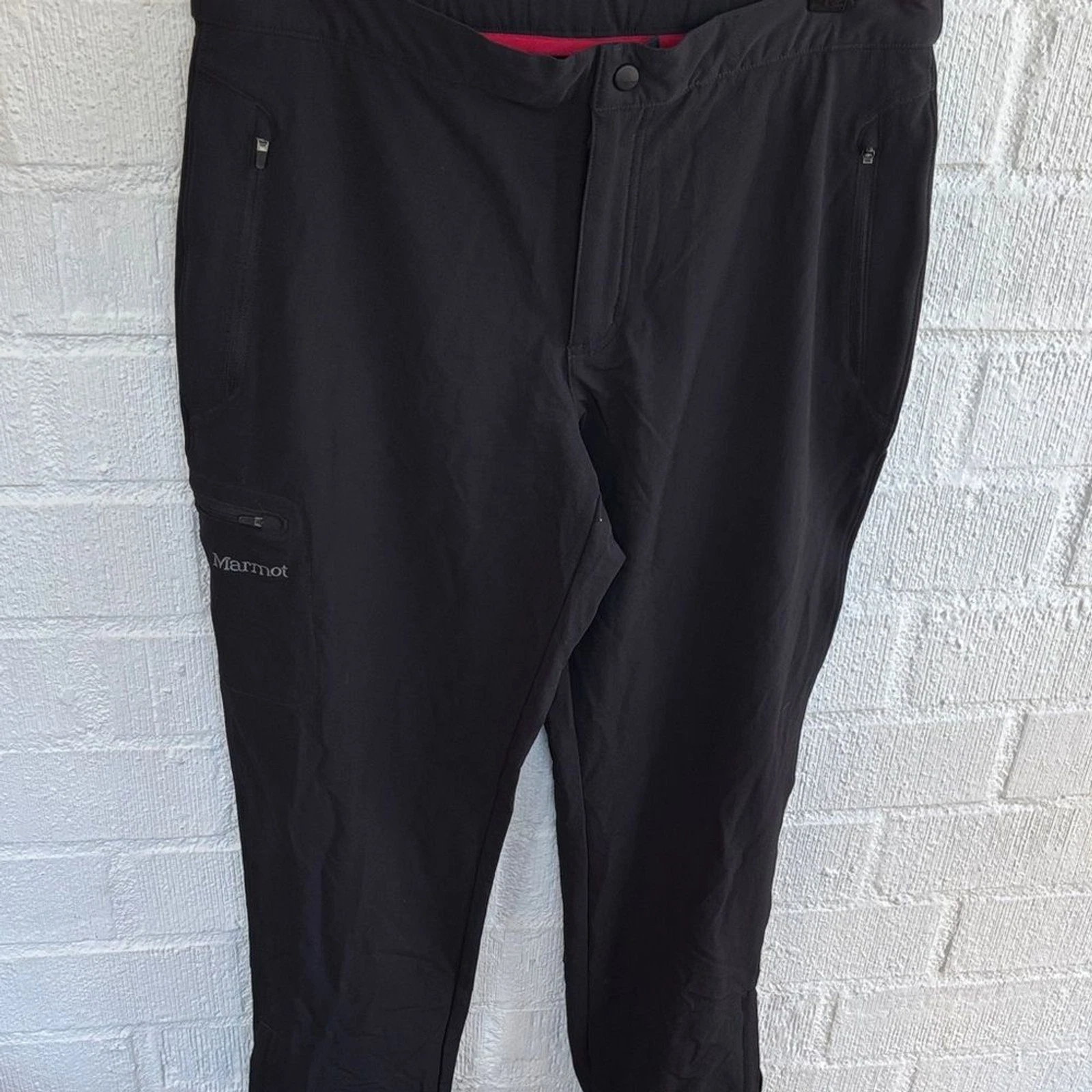 Marmot Women's Minimalist Breathable Durable Waterproof Black Cargo Pants sz L