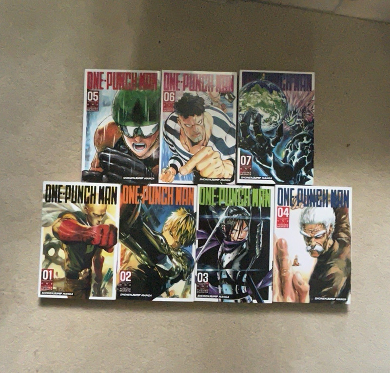 One-Punch Man Manga Set Vol 1-7 English Softcover ONE Yusuke Murata