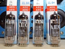 Konvolut 4x Röhre EL84 AEG (Sovtek) ungebrau...