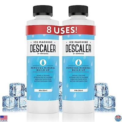 Ice Machine Descaler - 4 Uses Per Bottle - Works on All Brands - 2 Pack