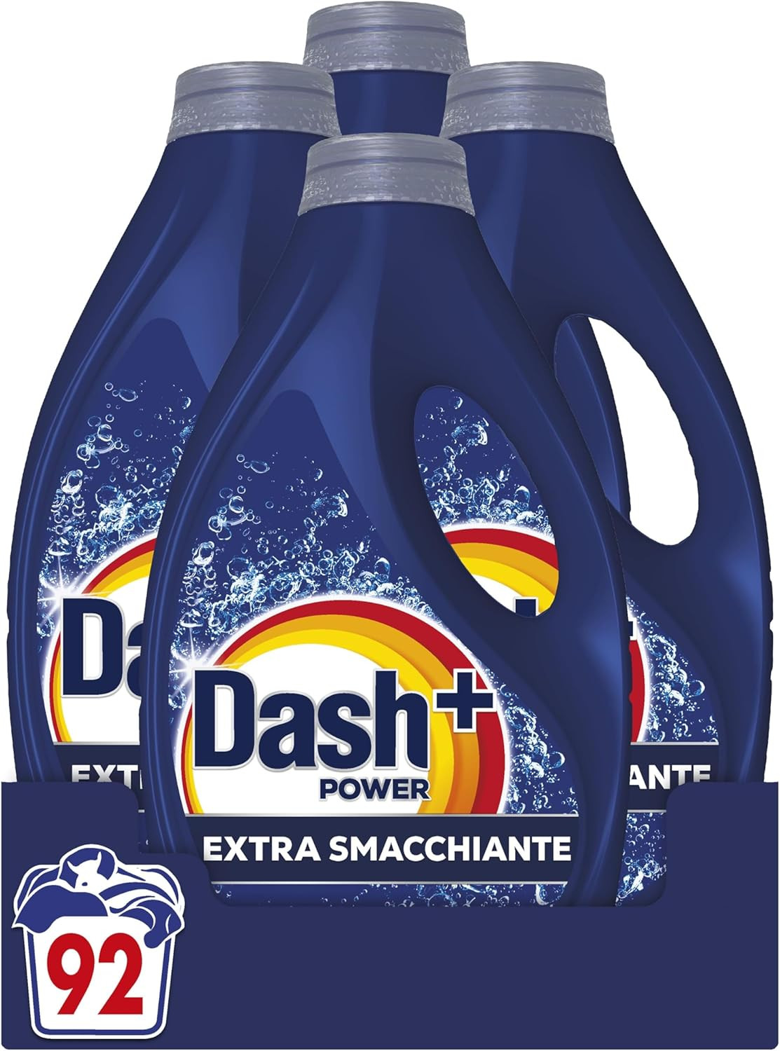 Detersivo Dash Power 92 Lavaggi Liquido - Extra Smacchiante Formato 4x23
