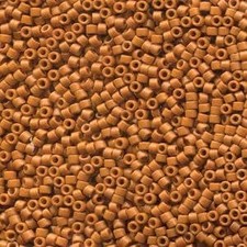 11/0 MIYUKI DELICA Frosted Opaque Glazed Burnt Orange Seed Bead 8g